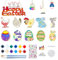 Woltoy 51 Stück Ostern Bastelsets Kinder, Ostern Basteln Kinder, Anhänger zum Bemalen, Ostern Geschenk Holzbastelsets für Mädchen Jungen 6 7 8 9 jahre