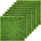 Kunststoffrasen,Kunstrasen, naturgetreuer feenhafter Kunstrasen, für Miniatur-Ornament, Garten, Puppenhaus, Gras zum Basteln, 15 x 15 cm (8er Packung)