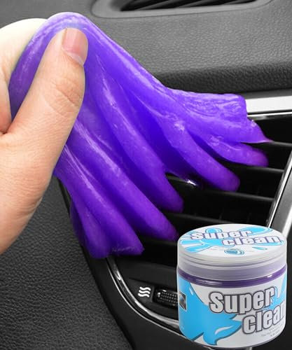 Flaconi Limpieza Coche Interior,Limpiador Coche,Limpiador Coche Interior,Limpiador Interior Coche,Slime Limpiar Coche,Gel Limpieza Coche,Gel Limpiador Coche,Gel de Limpieza para el Interior(Púrpura)