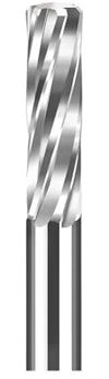 Spiralschlitzreibahle aus Hartmetall, Durchmesser 4,55–4,98 mm, Spannfutter, unbeschichtete Metallreibahle, 4 Nuten, Reibahle, Schneidwerkzeug, 1 Stück(4.95X30X60mm)
