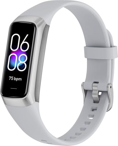 Zeacool Fitness Tracker with 24/7 Heart Rate, Blood Oxygen Blood Pressure Sleep Monitor, Activity Trackers IP68 Waterproof,Step Counter Calorie Pedometer Health Smart Watch for Women Men (Grey)