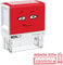 NIO School Motivations-Stempel Arbeite bitte SORGFÄLTIG, Abdruckfarbe brave red, 38 x 14mm