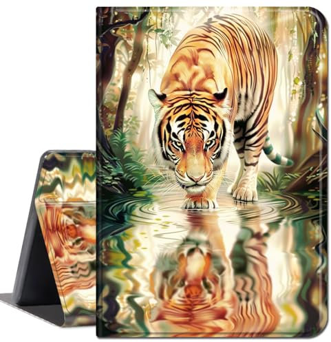 for Amazon Kindle Fire 7 case 2019/2017 Release 9th/7th Generation,Slim Lightweight Smart Shell Stand Cover with Auto Wake/Sleep for Amazon fire 7 Tablet 9th/7th Generation,Three Cute Tiger