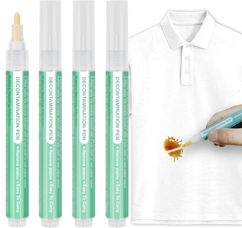 Penna Smacchiante per Vestiti,Portatile Smacchiatore,Stain Remover Pen,Penna Smacchiante,Portatile Vestiti Smacchiatore Penna di Pulizia Stick,Penna Sbiancante per Rimuovere Macchie di Abbigliamento