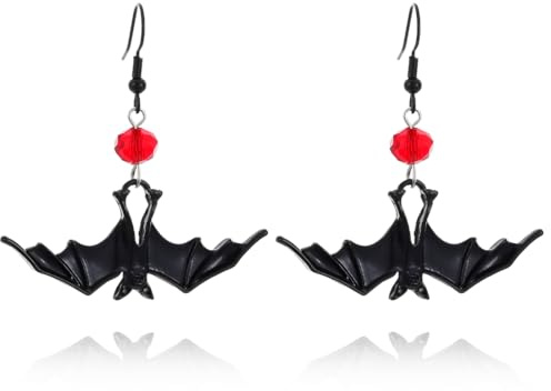 RVYEIOP 1 Paar ohrringe, Fledermaus-creolen gold, Halloween-Ohrringe, geeignet für Festtagsoutfits, Karnevalsgeschenke.