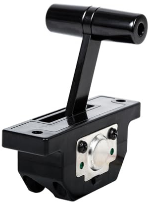 VChics Joystick marino, T-BAR Video Push Rod 101 Joystick de un solo eje, Hall Industrial Modelo Aviones Drone Pull(Black 5V output 0-5V)