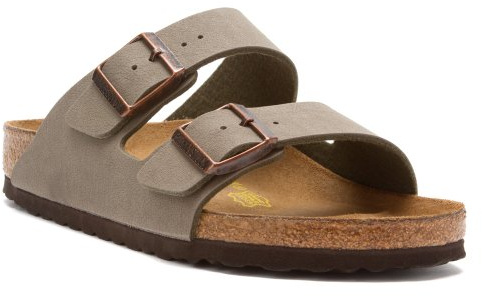 BIRKENSTOCK Unisex Arizona Birko-Flor Nubukleder Weit Pantoletten