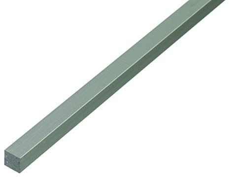 Alberts 473211 Vierkantstange | Aluminium, silberfarbig eloxiert | 1000 x 10 x 10 mm