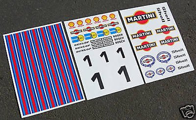 HPI BAJA 5T 1/5th RC MARTINI sticker aufkleber FG MCD