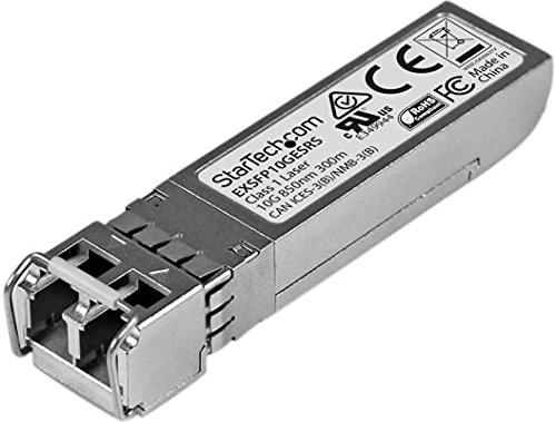 StarTech.com Juniper EX-SFP-10GE-SR kompatibel SFP+, 10 Gigabit Fiber 10GBase-SR SFP+ Transceiver Module, MM LC mit DDM, 300m