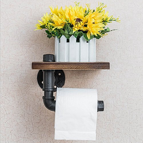 Porte papier toilette, créatif multifonctionnel industriel, robinet à vapeur rétro Style de toilette Crochets de tuyaux d'eau, Multifonction mural monté pour pendentif Article rack, serviette (Rétro)