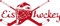 GRAZDesign Wandtattoo Eishockey Kinderzimmer | Wandaufkleber Teenager Sportler Spieler | Wandsticker Turnhalle Sport Jugendzimmer Jungs Kinder - 129x57cm / 031 rot