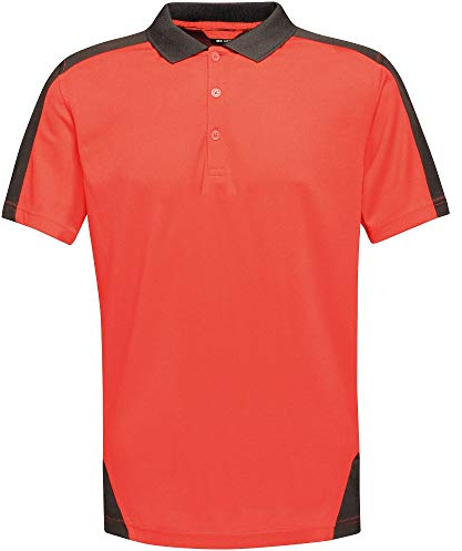 Regatta Herren Professionelles Poloshirt, Kontrastierend, Schnell Transportierend, mit Knopfausschnitt Professionelles Poloshirt mit kontrastierendem Coolweave-Design (1er Pack)