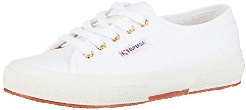 Superga Unisex 2750 COTU Classic Sneaker, Weiß (White/Gold A15), 40 EU