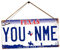 Personalised American Number Plates - Custom Texas – Holes and Twine | Printed Metal Wall Sign Plaque Show Plate