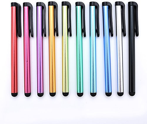 Yizhet 10x Stylet Tactile Capacitif Universel Tablettes Smartphones Ordinateurs Navigation Automobile