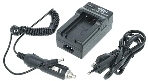 vhbw Ladegerät kompatibel mit Kodak EasyShare DX6340 | Z650, Z700, Z740 Kamera Camcorder/Akku - Ladeschale, Kfz-Adapter, Ladeanzeige, 4,8 V
