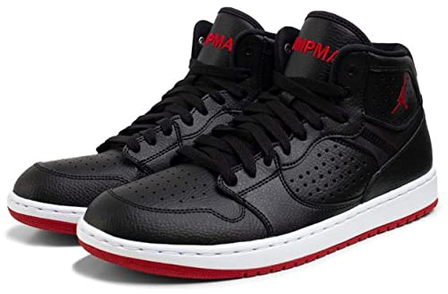 NIKE Jordan Access Men's Basketball Shoes, Black Gym Red White, 8 UK
