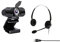 Project Telecom Webcam Entry Level HD 1080P | Cuffie USB binaurali Entry Level con cancellazione del rumore | Pacchetto Bundle | Compatibile con Blrt