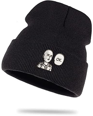 Saitama OK Son One Punch Luffy Naruto Saitama One Dragon Goku Ball Piece Man Db - Wollmütze Wintermütze Rollmütze Beanie Mütze Seemannsmütze Unisex Piece