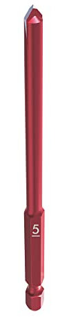 5mm Tile Drill Bit, Professional HEX-9 Self Centring Ceramic Tile Drill Bits For Porcelain, Roof Tiles, Glass, Natural Stone, Mirrors, Glazed Tiles, Mosaic