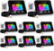 Ikodm 8er 30W RGB Strahler mit Fernbedienung, LED Flutlicht Bunt Dimmbar Fluter scheinwerfer, 16 Farben 5 Modi, Wasserdicht Memoryfunktion für Aussen Innen Wegbeleuchtung Pfadbeleuchtung