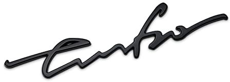 Leenax Enterprises 3D-Autoaufkleber LegierungMetall Buchstabe Emblem Abzeichen Aufkleber Deko Karosserie Heckklappe, für Turbo,A