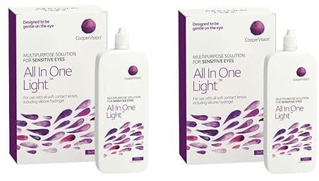 2 x CooperVision All in One Light 3 Month Pack 3x250ml - Expires May 2025
