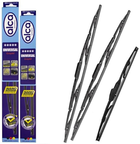 Juego de Escobillas Limpiaparabrisas Universal para Opel Viva 2015-2018, Alca, Delantero de 24 y 14 Pulgadas y Trasero de 9 Pulgadas, K AU2414H9K