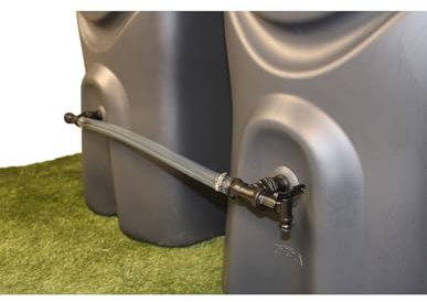 Multicuves - Kit de raccordement Souple pour récupérateurs d'eau de Pluie (Filetage 1'' - 26x34)