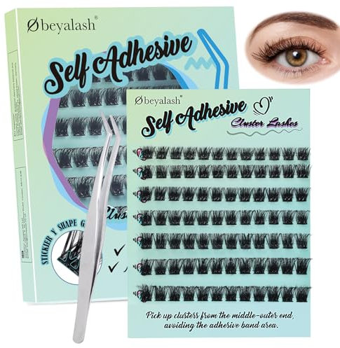 Selbstklebende Wimpern Lash Extension Set 84pcs Wimpern Selbstklebend Wimpern Ohne Kleber 8-14mm Lashes Extension Set Wimpern Von Unten Kleben Wimpern Kleben (Y24 D Curl 8-14mix)