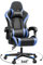 OneGame Gaming Sthul, Ergonomischer Computer Gamer Chair Bürostuhl höhenverstellbar Drehstuhl mit Verstellbare hohe Rückenlehne Lendenkissen 150KG, Blau