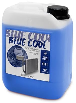 ErrecHome Blue Cool, Liquido Radiatore Blu Concentrato, antigelo G11 con pacchetto inibitore NAP FREE, 5 Litri