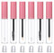Wimpernbürste Lippenpinsel, 6 Stück 10 ml Leere Mascara Tube Wimpernbürstchen Wimpernbürste mit Behälter Rosa Nachfüllbare Mascara Flasche Mascara für Wimpern Färben Wimpernserum Augenbrauen Serum