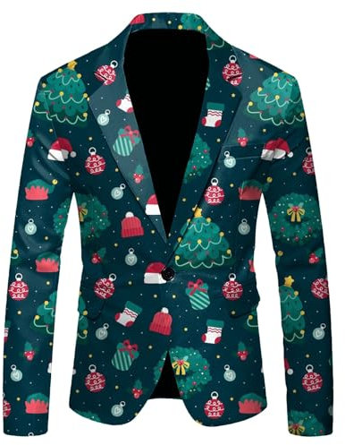 Generisch Anzugjacke Herren Slim fit Einfarbig Sakko Herren Smoking Blaues Jackett Herren Suits Blu Ray für Hochzeit Party Festlich