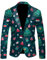 Generisch Anzugjacke Herren Slim fit Einfarbig Sakko Herren Smoking Blaues Jackett Herren Suits Blu Ray für Hochzeit Party Festlich