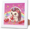 luckyarina Diamond Painting Igel-Igel Diamant Painting Bilder Kinder,Mosaik Bastelset Kinder für Kinder 8 9 10 11 Jahre,als Geschenk für Home Wand Décor 18X18 CM
