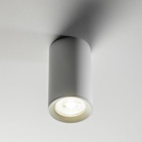 CGC Lighting Indoor Ceiling Spotlight Adjustable GU10 LED Spot Light Wall Modern Single (White Round)