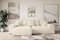 ALTDECOR Ecksofa mit Schlaffunktion und Bettkasten Corner Sofa Eckcouch Couch L-Form universal, Links/rechts angeordnet Schlafcouch Ausziehbar Wohnlandschaft Eskar-L -256x165x84cm Beige