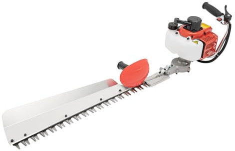 Taille-haie à essence - Moteur 2 temps avec démarrage manuel de 0,65 kW - Lame simple tranchante de 70 cm - Moteur 22,5 cm³ - Diamètre maximum de la branche : 11,88 cm