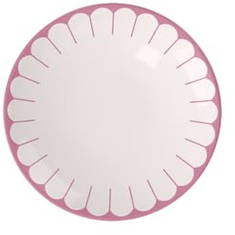 Villeroy & Boch - Fleur cassis Frühstücksteller pink, Spülmaschinenfest, Mikrowellensicher, Dessertteller, Kleiner Teller für Frühstück, Desserts & Snacks, Kuchenteller, Premium Porzellan