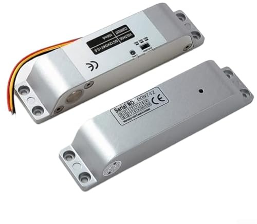 Cerradura eléctrica de perno de caída DC12/24V Cerradura de puerta de aluminio a prueba de fallos Sistema de control de acceso con sensor magnético para puertas de metal de madera 0-6 segundos de