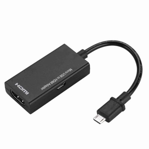 VBESTLIFE Adattatore da Micro USB a HDMI, Video HD 1080P, Audio Stereo a 8 Canali con Trasmissione del Segnale Stabile, per Telefono Android su TV