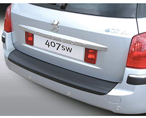 RGM RBP297 Protection de seuil de coffre Arrière noir | compatible avec Peugeot 407 SW -2009 Noir