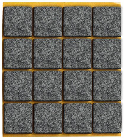 peha Filzgleiter - Möbelgleiter selbstklebend - 1,7 mm stark, 15 x 15 mm (20 STK.)