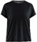 Craft Eaze Ss Ringer T-Shirt für Damen, Schwarz/Wappen, Größe M, Schwarz, M