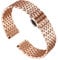 BINLUN Ultra Thin Mesh Stainless Steel Watch Band Light Metal Watch Strap Polished Watch Bracelets Replacement for Men Women with Butterfly Buckle (16mm Rose Gold)