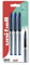 uni-ball UB-188-L Rollerball Pens. Premium 0.7mm Medium Nib for Super Smooth Handwriting. Writes Like a Fountain Pen. Fade and Water Resistant Liquid Uni Super Ink. Pack of 3 Blue Ballpoint Pens