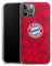 DeinDesign Slim Case extra dünn kompatibel mit Apple iPhone 12 Pro Max Silikon Handyhülle transparent Hülle FC Bayern München Camouflage FCB