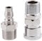 2Pcs Air Compressor 1/2 BSP Air Line Fittings Hose Pipe Couplings Connector Kit Quick Release Coupler Connector with Male Female Thread